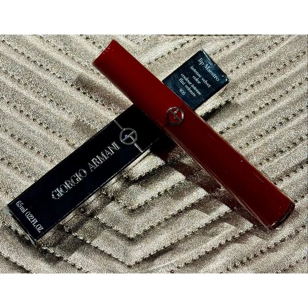 GIORGIO ARMANI- NIB Lip Maestro/Intense Velvet Color Liquid Lipstick/#405-Sultan